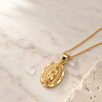 Our Lady of Guadalupe Necklace by Sanctelle, view 4