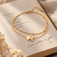 Initial Heart Bracelet by Sanctelle, view 3