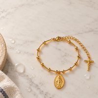 Miraculous Medal Bracelet by Sanctelle, view 3