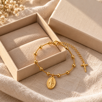 Miraculous Medal Bracelet by Sanctelle, view 4
