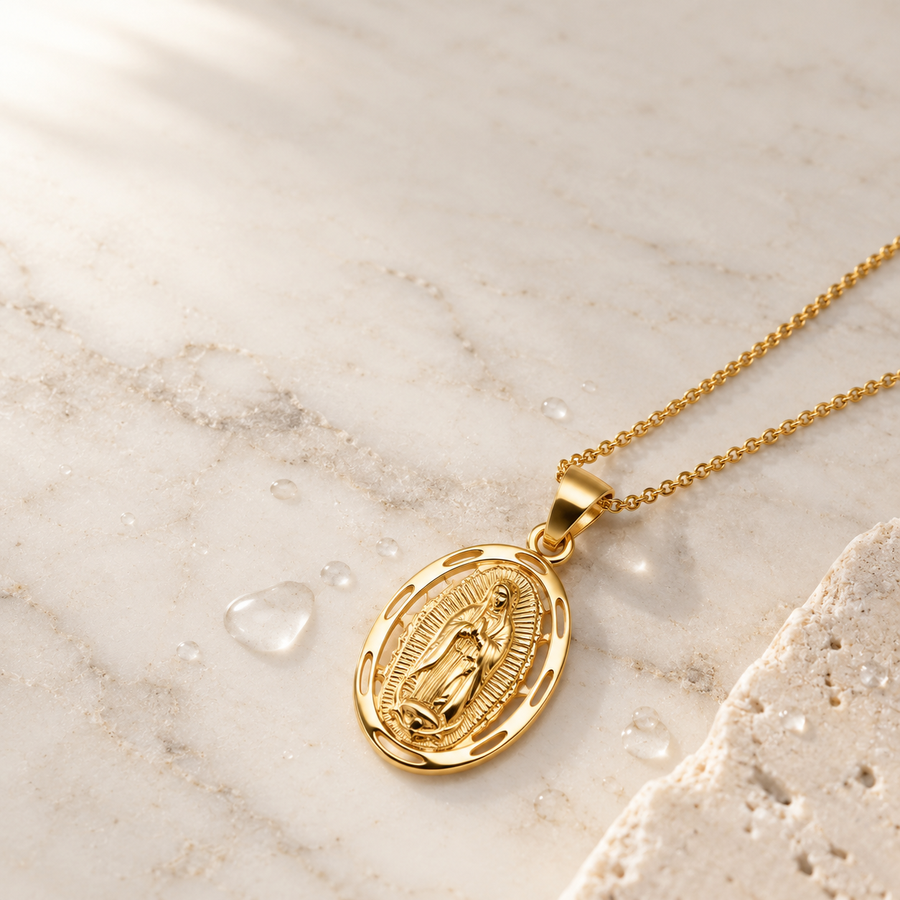 Our Lady of Guadalupe Necklace by Sanctelle, view 4