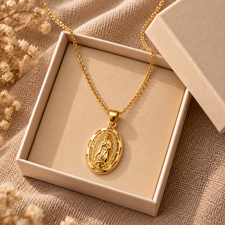 Our Lady of Guadalupe Necklace by Sanctelle, view 5